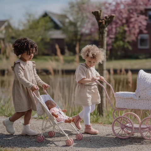 Little Dutch - Metal Stroller - White Frame