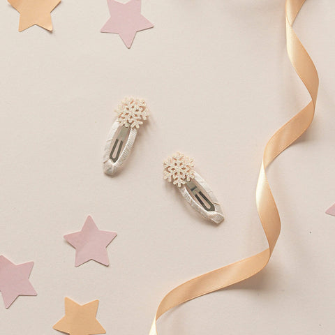 Rockahula - Shimmer Snowflake Clips