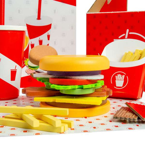 Bigjigs - Burger and Fries Set