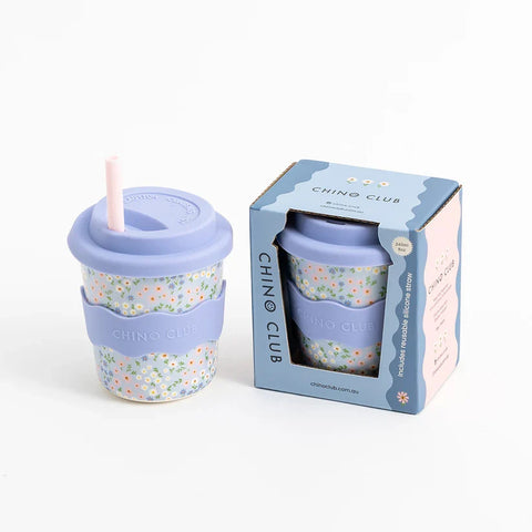 Chino Cup - Blue Floral Chino Cup 8oz