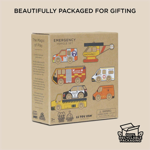 Le Toy Van - Emergency Helicopter & Rescue Cars