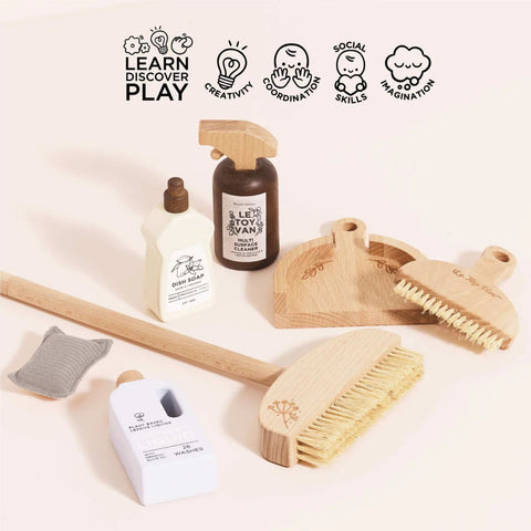 Le Toy Van - Eco-Friendly Wooden Cleaning Set