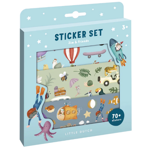 Little Dutch - Sticker Set Jim & Friends