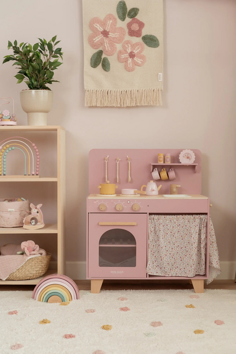 Little Dutch Wooden Play Kitchen - Pink Limited Edition