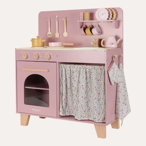 Little Dutch Wooden Play Kitchen - Pink Limited Edition