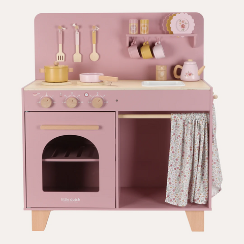 Little Dutch Wooden Play Kitchen - Pink Limited Edition