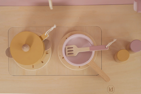 Little Dutch Wooden Play Kitchen - Pink Limited Edition