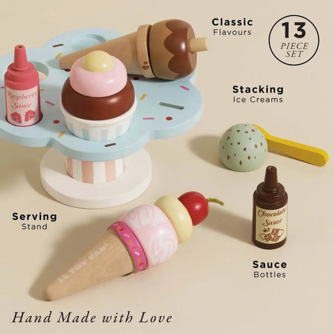 Le Toy Van - Wooden Ice Cream & Toppings Set