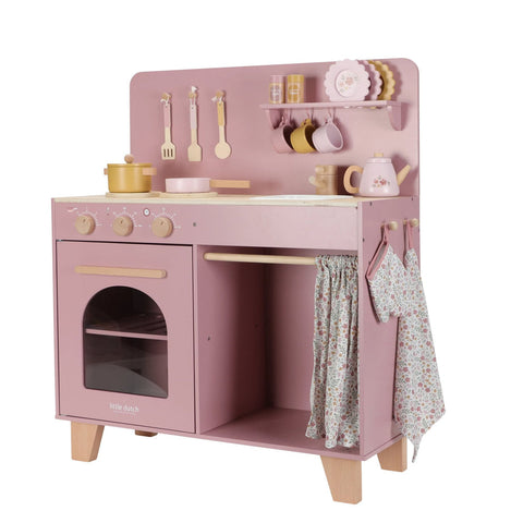 Little Dutch Wooden Play Kitchen - Pink