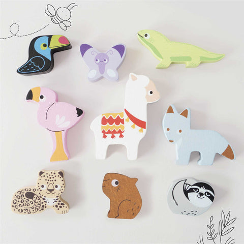 Le Toy Van - Andes Stacking Animals & Bag