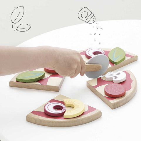 Le Toy Van - Pizza & Toppings with Slice Cutter