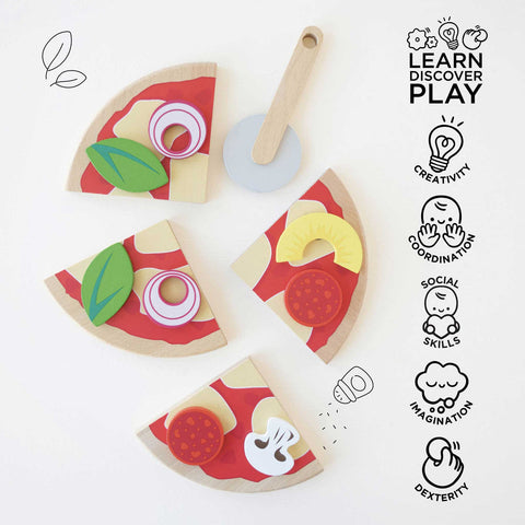 Le Toy Van - Pizza & Toppings with Slice Cutter