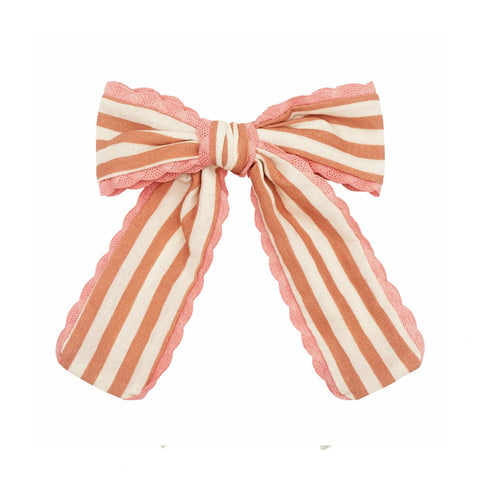 Rockahula - Stripy Scallop Long Bow Clip