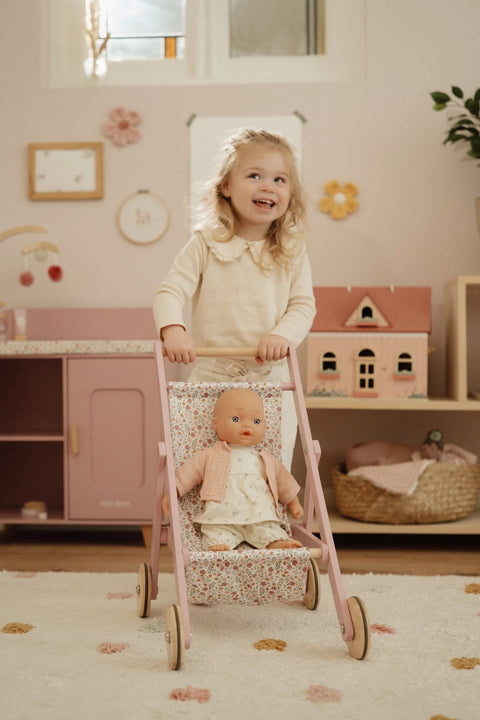 Little Dutch - Wooden Doll Stroller