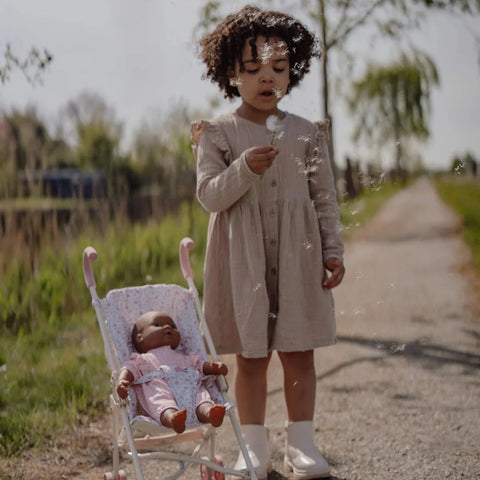 Little Dutch - Metal Stroller - White