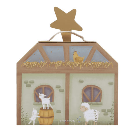 Little Dutch Nativity Scene & Wooden Figures