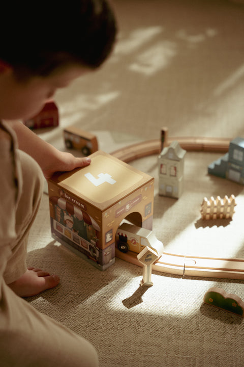 Little Dutch - Stacking Blocks With 6 Cars FSC