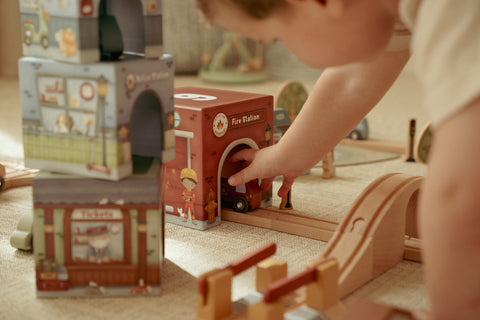 Little Dutch - Stacking Blocks With 6 Cars FSC