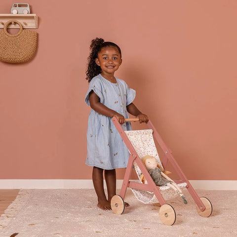 Little Dutch - Wooden Doll Stroller