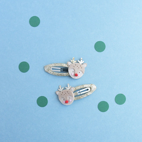 Rockahula - Little Reindeer Glitter Clips