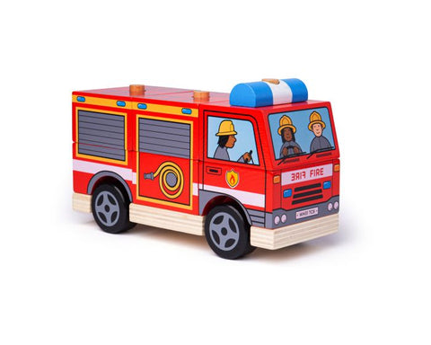 BigJig Toys -  Stacking Fire Engine